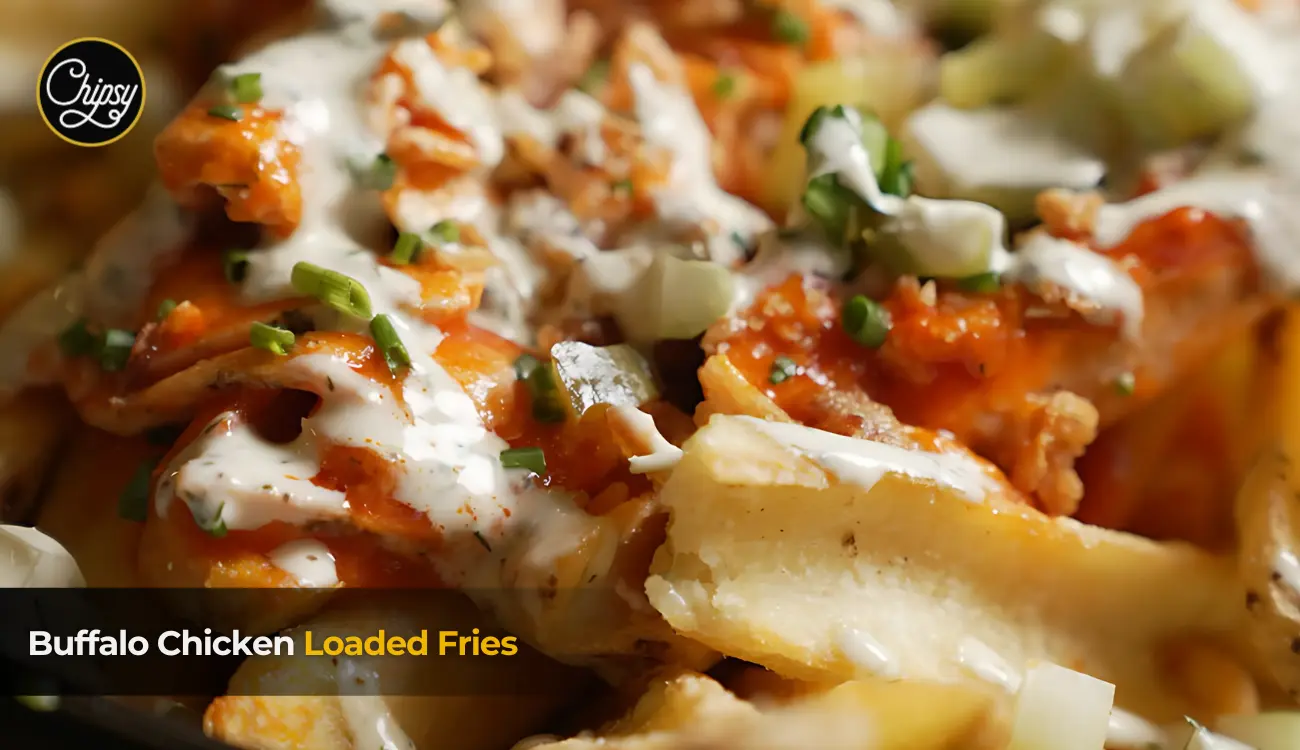 Buffalo Chicken Loaded Fries